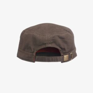 Unisex Olive Green Solid Trekking Cap