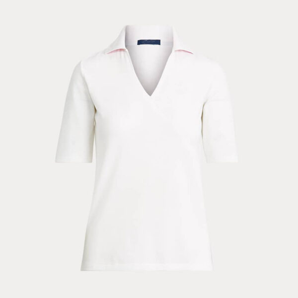 Elbow-Length-Sleeve Golf Polo