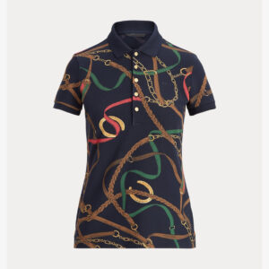 Print Pique Polo Shirt