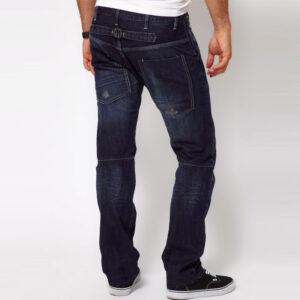 Low Straight Navy Jeans