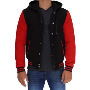 Hooded Varsity Jacket